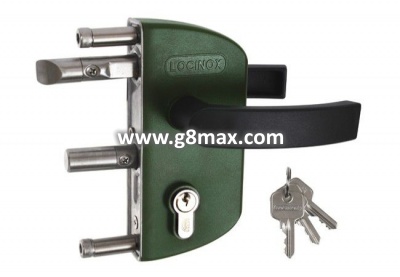 Gate lock LOCINOX complete with counter plate.