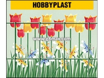 Welded fence HOBBYPLAST, ZINC + PVC RAL6005, wire 2, mm / Height 2m