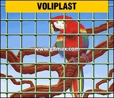 Welded fence VOLIPLAST, Zinc-plated + PVC RAL6005, wire 1,2mm / Height 1m