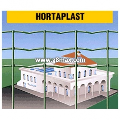 Welded fence HORTAPLAST, Zinc-plated + PVC RAL6005, wire 2,6mm / Height 1,2m