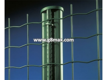 Round Fence Post ZN+RAL 6005; 48x2300 mm