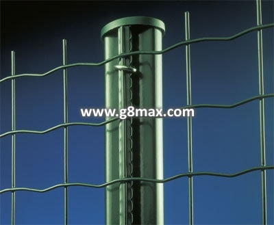Round Fence Post ZN+RAL 6005; 48x2500 mm