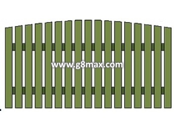 Wood Section 1380x2810 mm.
