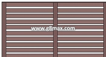 Wood Section 1380x2810 mm.
