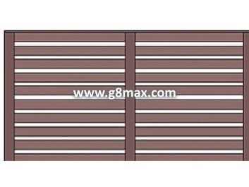 Wood Section 1380x2810 mm.