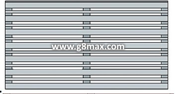 Wood Section 1380x2810 mm.