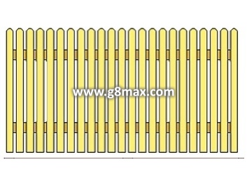 Wood Section 1380x2810 mm.