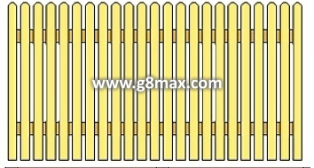 Wood Section 1380x2810 mm.