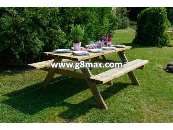 Combined Garden Table, 42 mm
