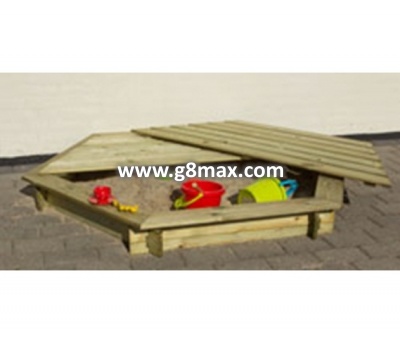 Hexagonal Sandbox with a Cover