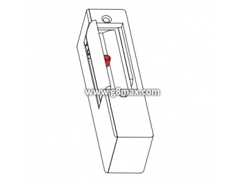 22.1.00 B ~ Electromagnetic Stopper with Memory Function, D/N 150 kg 12 V AC / DC DIN, Left Side