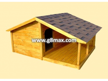 Kennel with a veranda