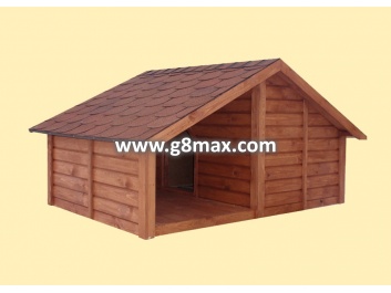 Kennel with a closed veranda