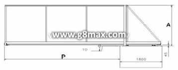 Sliding gates - gate set / without treatment