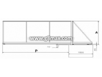 Sliding gates - gate set / without treatment