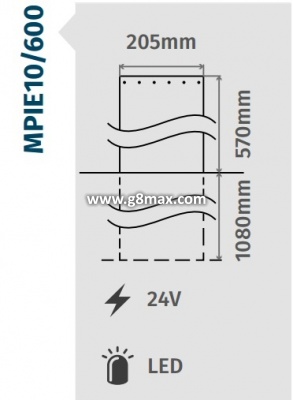 Automatized Bollard MPIE10/800 H 570mm