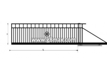 Sliding gate LUX VARIO with built-in automatics