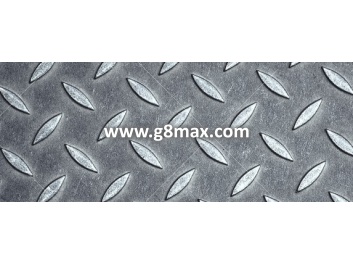 Tread plate (checker plate) - Black; 6,0*1500*6000 mm