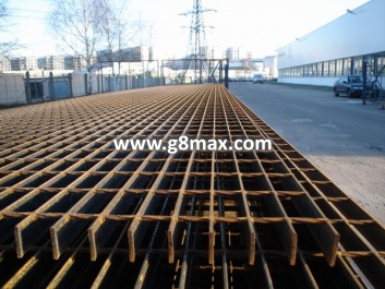 Black welded steel grating SP; 34x76/40x3; 6100x1000 mm