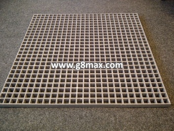 Glassfiber reinforced plastic grating ISO 38; 38x38/38x7; 1000x1000 mm