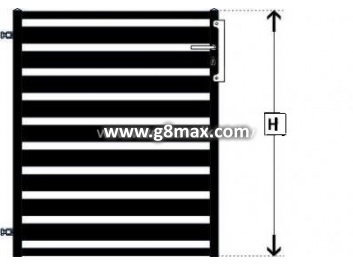 Pedestrian Gates LUX HORIZONTAL WOODEN
