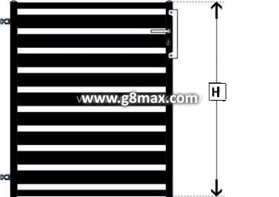 Pedestrian Gates LUX HORIZONTAL WOODEN