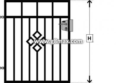 Pedestrian Gates LUX VARIO