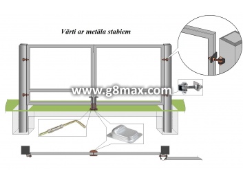Professional swing gates Galvanized + Powder-Coated