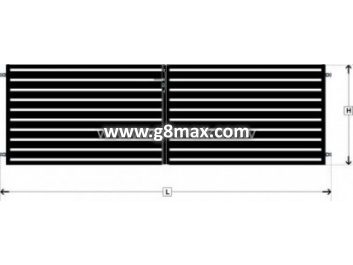 Double Gates LUX HORIZONTAL WOODEN