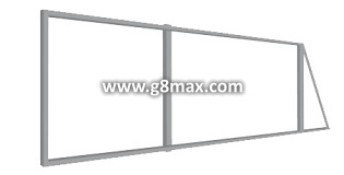 Sliding gates - gate set / zinc plated