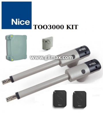 Double gate automation system NICE TOO3000 KIT (up to 6M) 230V