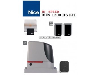 High-speed sliding gate automation NICE RUN 1200 HS KIT