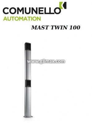Aluminum column for two accessories COMUNELLO TWIN 100 H100cm