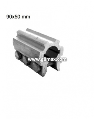 Aluminum Connector Axle 90x50mm