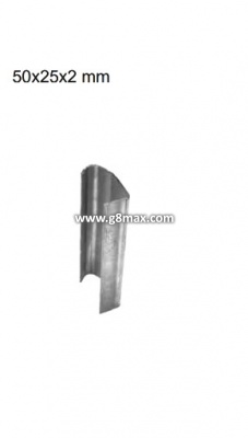 Vertical gate guide 50x25x2mm