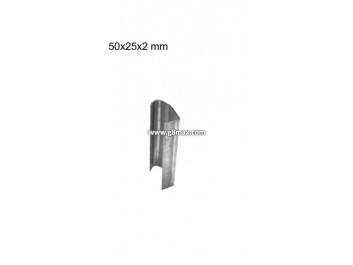 Vertical gate guide 50x25x2mm