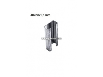C profile for horizontal guide bar 40x20x1,5mm