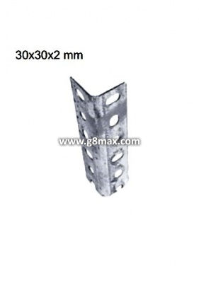 Perforated mounting angle 30x30x2mm
