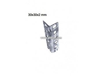 Perforated mounting angle 30x30x2mm