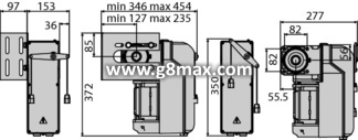 BFT PEGASO BCJA645W01-automatic electromechanical operator for industrial split doors.