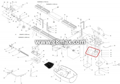 Reducer for garage door motor BFT EOS120.