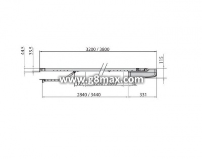 BFT BOTTICELLI 650 24V - 10m² operator for garage sectional doors.