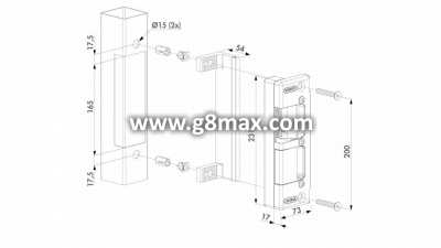 LOCINOX SE-E-ELECTRIC LOCK, 12V AC \ DC, 1A, BLACK