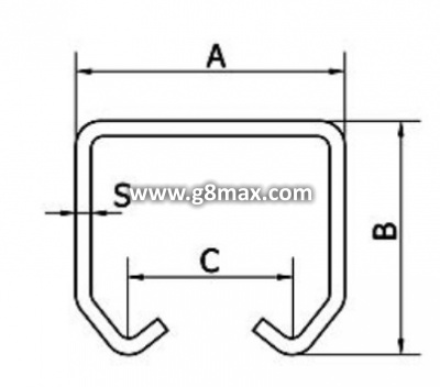 COMBI ARIALDO Sliding trolley MEDIO, L=6000mm, 50x46x2  mm (galvanized)