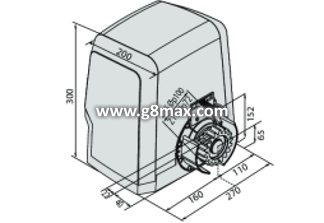 Skyveportmotor BFT ARES BT A1500