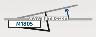 Sliding elbow for "OUT" motorline B1805ME