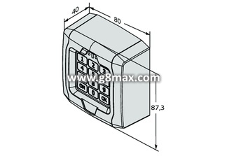 Wireless code panel Q BO TOUCH 433 Mhz