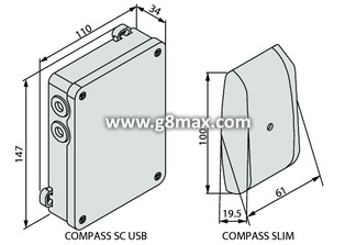 Proximity reader BFT Compass SLIM