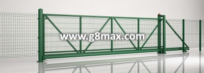 Sliding Gate – GATE KIT (Z/N + RAL)+ 3D panel filling with built-in automatics.