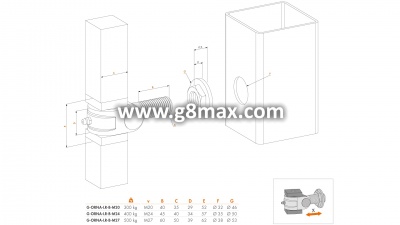 Hinge for Forged Gates and Wickets (G-ORNA-LR-Z-M24)